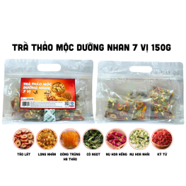 Trà Thảo Mộc Dưỡng Nhan 7 Vị 150g Túi Zip - Túi 10 Gói - TTMDN7VTZ150G