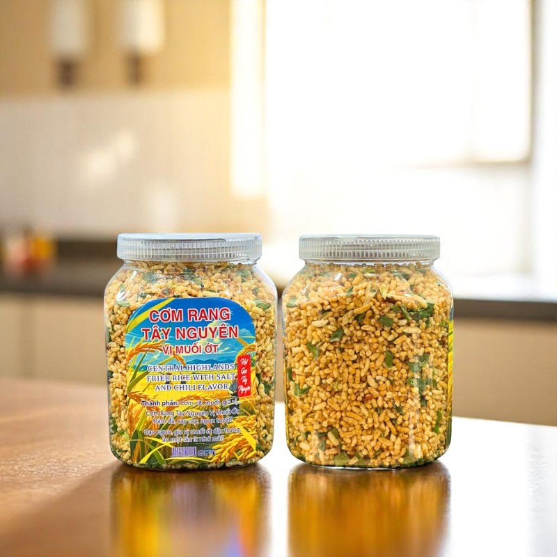 26319_1-photoroom-3_20250424173505.jpg Cơm Rang Tây Nguyên Vị Muối Ớt Thơm Ngon Hộp 500g - CRTNH500G