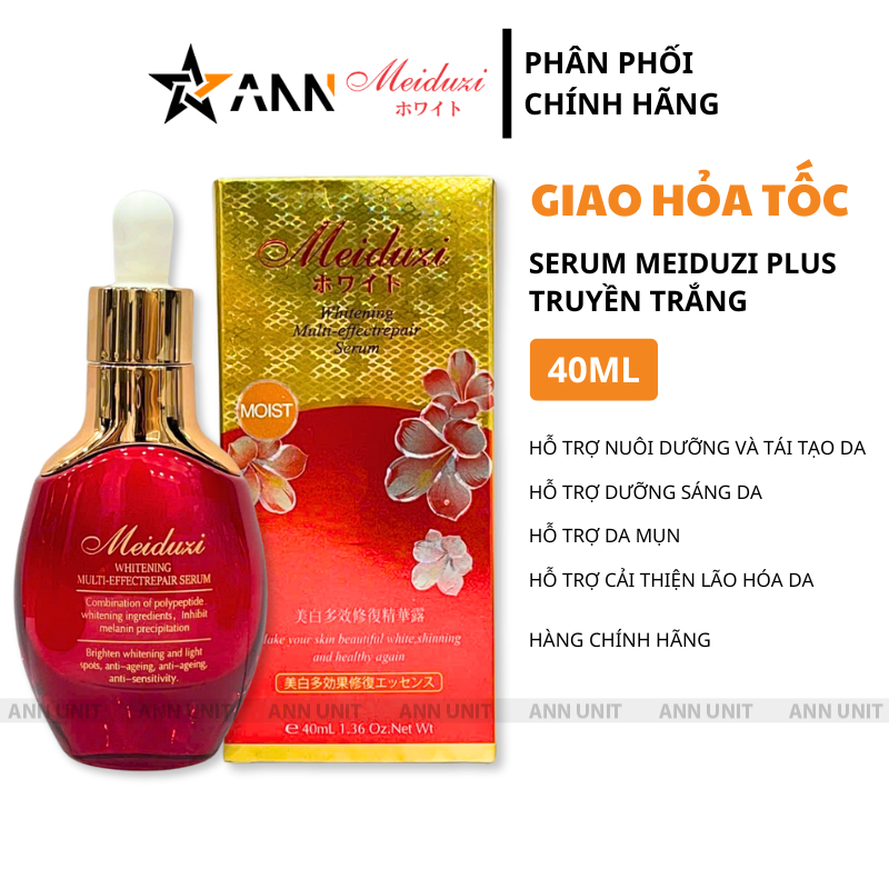 Nguồn sỉ serum Meiduzi Plus Truyền Trắng Nhật Bản 40ml Chính Hãng - Hỗ Trợ Da Mụn Cải Thiện Lão Hóa Da