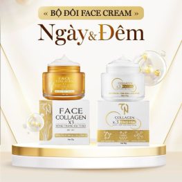 Combo Kem Face Ngày Đêm Collagen X3 TN Đông Trùng Hạ Thảo Mỹ Phẩm Đông Anh 15g - CBFACEX3MOI