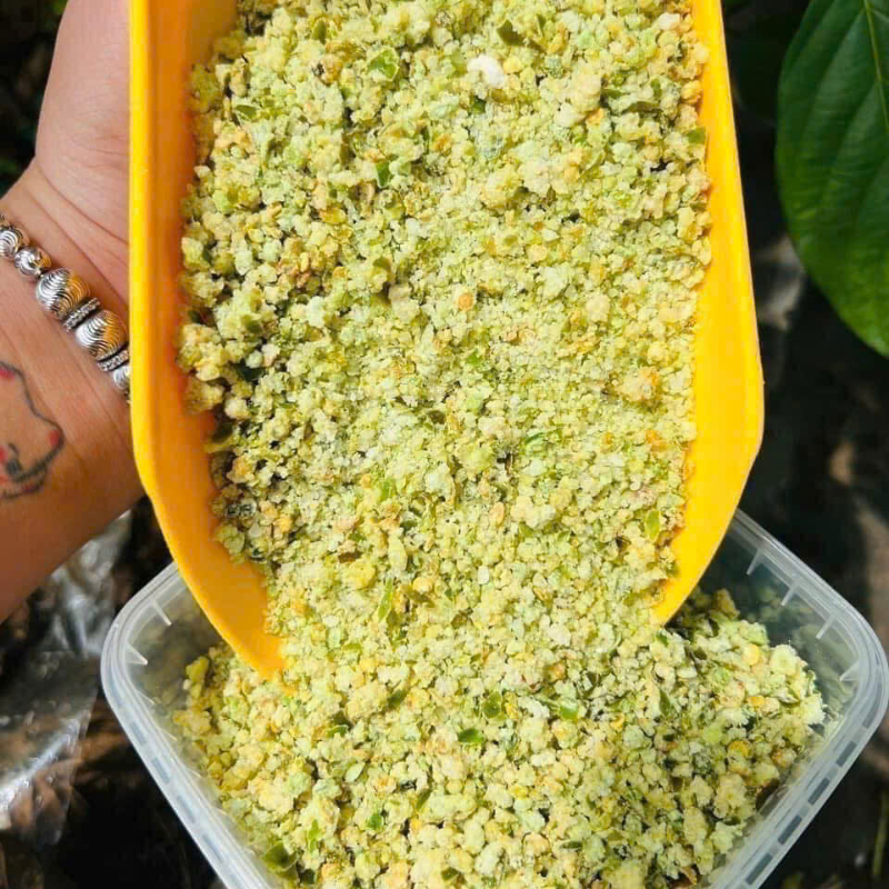 Hộp Muối Ớt Xanh Rang Khô 500g Hộp Muối Ớt Xanh Rang Khô 500g