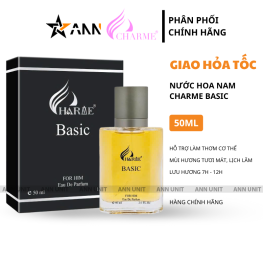 Nước Hoa Nam Charme Basic 50ml - Hương Thơm Tươi Mát Lịch Lãm