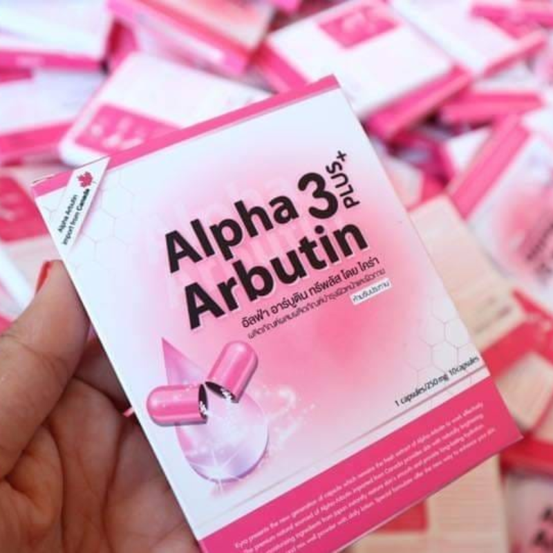 26445_25_20250621104430-1.png Viên Bột Kích Trắng Body Kyra Alpha Arbutin 3 Plus+ Thái Lan Phiên Bản Mới - Hộp 10 Viên - VBKTKRPBM
