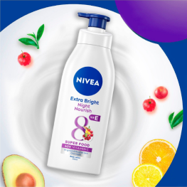 Sữa Dưỡng Thể Nivea Ban Đêm 350ml - Hỗ Trợ Cấp Ẩm Dưỡng Sáng Da - 4005808355754