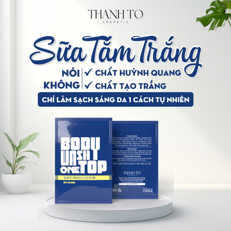 Giá sỉ 1 Bịt Tắm Trắng Thanh Tô Body Wash One Top 30g Giá sỉ 1 Bịt Tắm Trắng Thanh Tô Body Wash One Top 30g