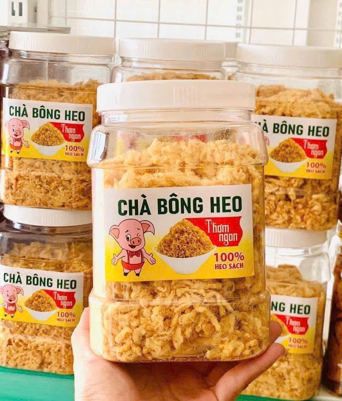 Chà Bông Heo Xù 500g Thơm Ngon Chà Bông Heo Xù 500g Thơm Ngon