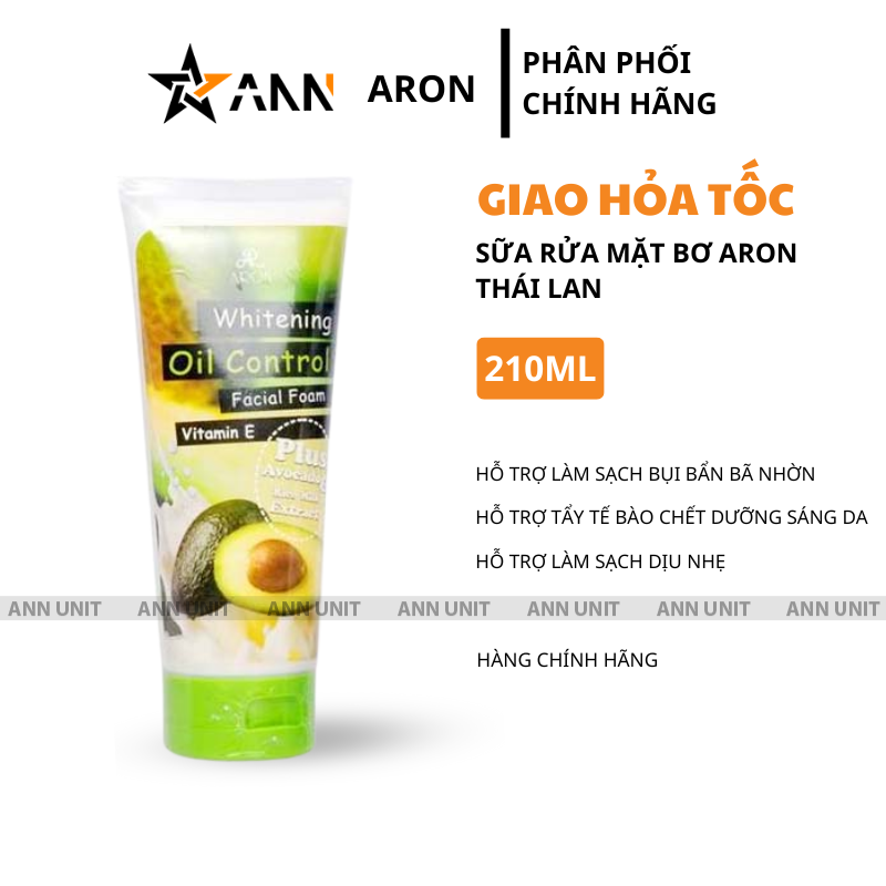 26522_1_20250801092831.png Sữa Rửa Mặt Bơ Thái Lan Aron 210ml - 8850722092027