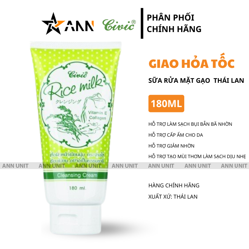 26533_1_20250801115158-1.png Sữa Rửa Mặt Gạo Thái Lan Civic 18ml - 8850722091945
