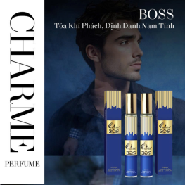Set 2 Chai Nước Hoa Nam Charme Boss 10ml Mùi Thơm Thanh Lịch Tự Tin - 8936194698926