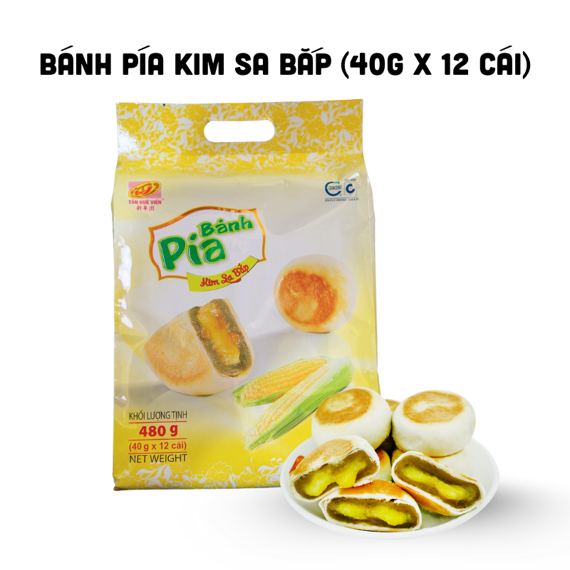 26628_34_20250828122802.png Bánh Pía Kim Sa Bắp Tân Huê Viên Thơm Ngon 480g (40g x 12 cái) - 8936014311646