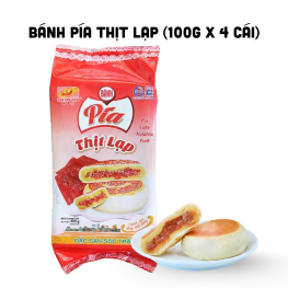 Bánh Pía Thịt Lạp Tân Huê Viên Thơm Ngon 400g (100g x 4 cái) - 8936014310571