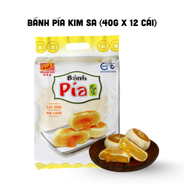 Bánh Pía Kim Sa Tân Huê Viên Thơm Ngon 480g (40g x 12 cái) - 8936014316399