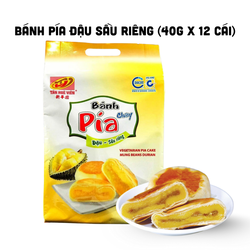 26636_82_20250828150026.png Bánh Pía Chay Đậu Sầu Riêng Tân Huê Viên Thơm Ngon 480g (40g x 12 cái) - 8936014316610