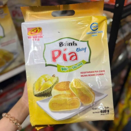 Bánh Pía Chay Đậu Sầu Riêng Tân Huê Viên Thơm Ngon 480g (40g x 12 cái) - 8936014316610