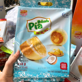 Bánh Pía Dừa Sầu Riêng Tân Huê Viên Thơm Ngon 480g (40g x 12 cái) - 8936014313282