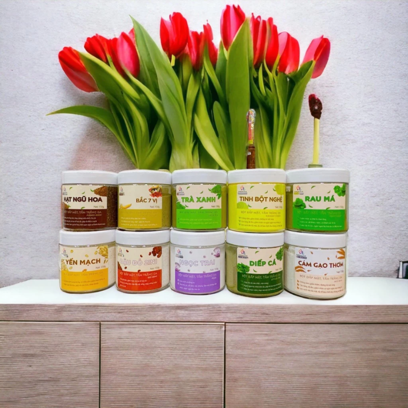 Bột Đắp Mặt Tắm Trắng Da Nguyên Chất T&T Beauty 150g/Hộp Bột Đắp Mặt Tắm Trắng Da Nguyên Chất T&T Beauty 150g/Hộp