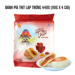 Bánh Pía Thịt Lạp Trứng Tân Huê Viên 440g (110g x 4 cái) - BPTLT