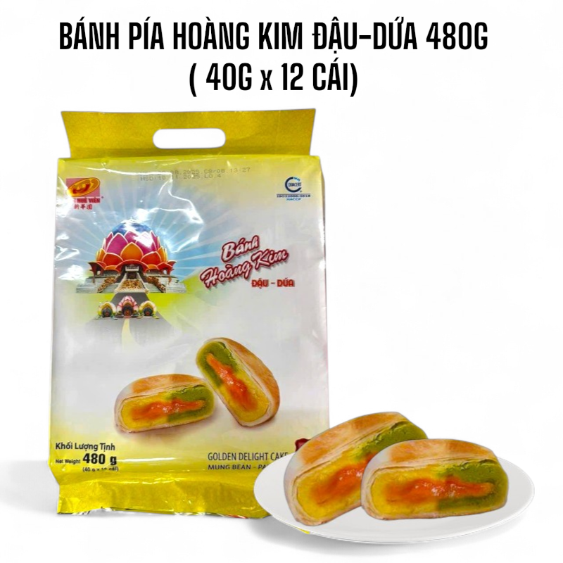 26649_white-photoroom-photoroom-6_20250830164346.png Bánh Pía Hoàng Kim Đậu Dứa Tân Huê Viên 480g (40g x 12 cái) - BPHKDD