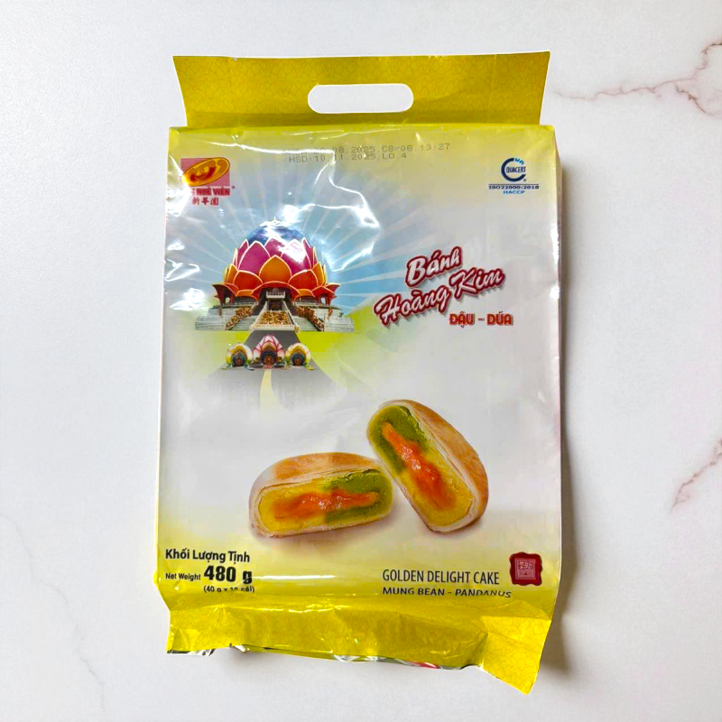 Nguồn sỉ bánh Pía Hoàng Kim Đậu Dứa Tân Huê Viên 480g (40g x 12 cái) Nguồn sỉ bánh Pía Hoàng Kim Đậu Dứa Tân Huê Viên 480g (40g x 12 cái)