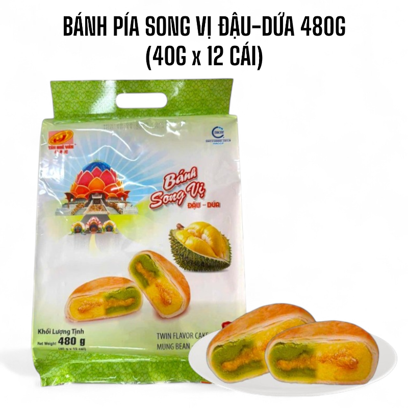 26650_white-photoroom-photoroom_20250830165207.png Bánh Pía Song Vị Đậu Dứa Tân Huê Viên 480g (40g x 12 cái) - BPSVDD