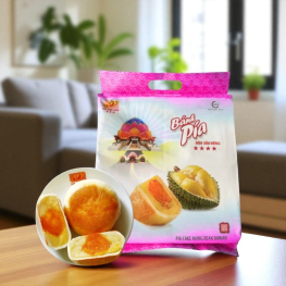 Bánh Pía Đậu Sầu Riêng Thơm Ngon 540g (135g x 4 cái) - BPDSR540G