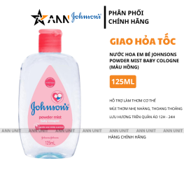 Nước Hoa Em Bé Johnsons Powder Mist Baby Cologne Màu Hồng 125ml Hương Thơm Nhẹ Nhàng Thoang Thoảng - 4801010125303