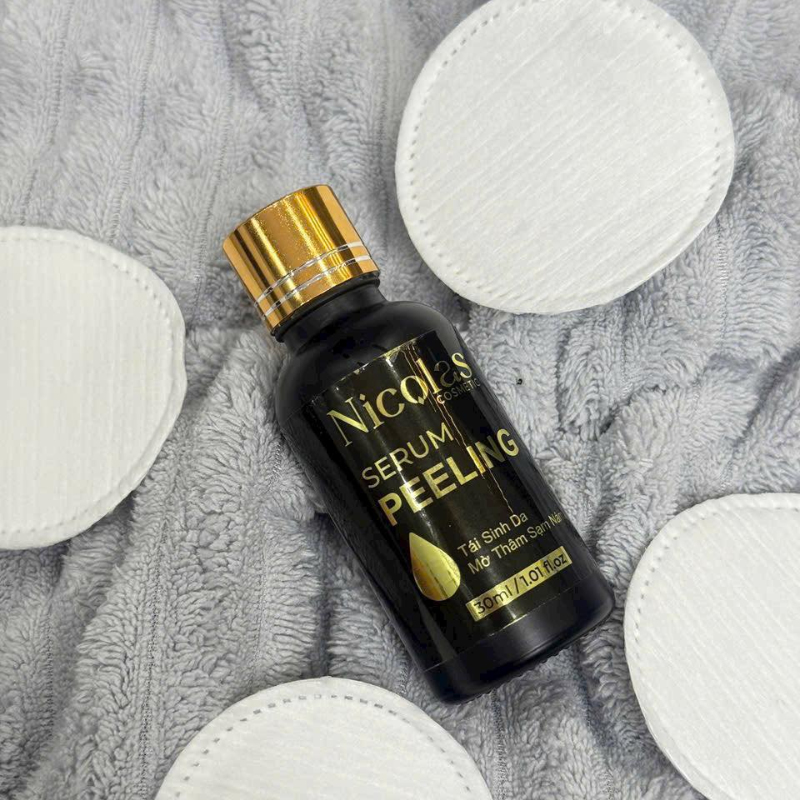 Combo Tái Sinh Nicolas - Serum Peeling 30ml & Kem Face Men Tảo Xanh Collagen 5g Combo Tái Sinh Nicolas - Serum Peeling 30ml & Kem Face Men Tảo Xanh Collagen 5g
