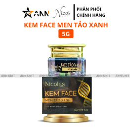 Kem Face Tái Sinh Nicolas - Kem Face Men Tảo Xanh Collagen 5g - 8938549741158