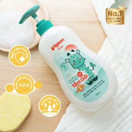 Sữa Tắm Gội Toàn Thân Cho Bé Hương Jojoba Pigeon 700ml - 8935103705182