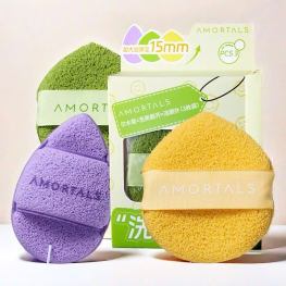 Hộp 3 Miếng Bông Mút Rửa Mặt Bọt Biển Amortals - BMAMORTALS