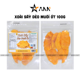Xoài Sấy Dẻo Muối Ớt 100g Thơm Ngon - 8936208932756