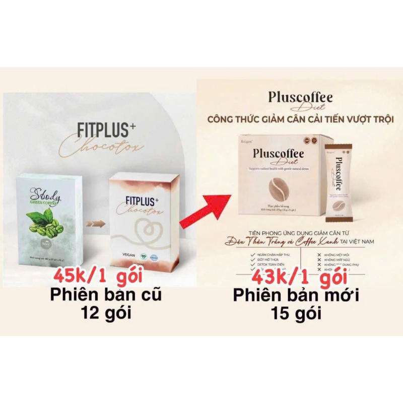 Cà Phê Giảm Cân Pluscoffee Diet 270g (18g x 15 Gói) Cà Phê Giảm Cân Pluscoffee Diet 270g (18g x 15 Gói)