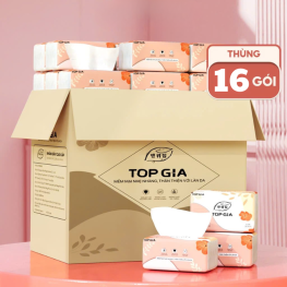 Thùng 16 Gói Khăn Giấy Rút Top Gia 240 tờ x 4 lớp - KGR07