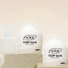 Combo 2 Túi Khăn Mặt Khô Cuộn Top Gia 65 Tờ - KGK02