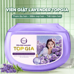 Viên Giặt Top Gia Hương Lavender - Hộp 40 Viên Giặt Quần Áo - VGQA01