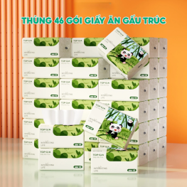 1 Thùng 46 Gói Khăn Giấy Ăn Gấu Trúc Top Gia Loại Nhỏ - KGR12