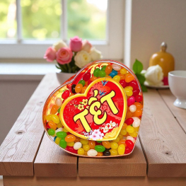 Kẹo Dẻo Bi 350g - Hộp Trái Tim - KDBHTT350G