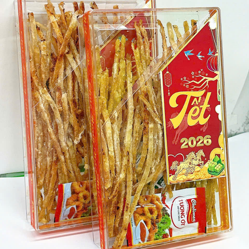 Cá Bống Tẩm Gia Vị Que 150g - Hộp Chữ Nhật Nhỏ Cá Bống Tẩm Gia Vị Que 150g - Hộp Chữ Nhật Nhỏ