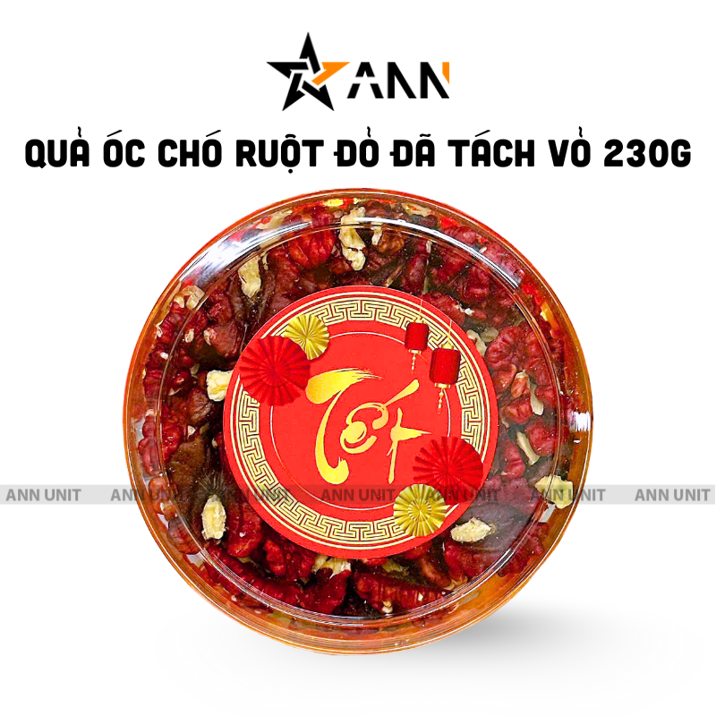 26971_164_20251106102912-2.png Quả Óc Chó Ruột Đỏ Tách Vỏ 230g - Hộp Tròn Nhỏ Hộp Quà Tết 2026 - QOCTVHTN230G