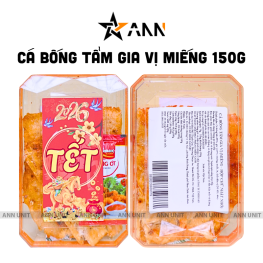 Cá Bống Tẩm Gia Vị 150g Miếng - Hộp Chữ Nhật Nhỏ Hộp Quà Tết 2026 - CBTGVM150GHCNN