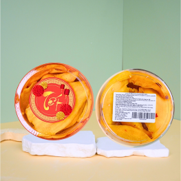 Xoài Sấy Dẻo Muối Ớt 230g Hộp Tròn Nhỏ Hộp Quà Tết 2026 - XSDMOHTN230G