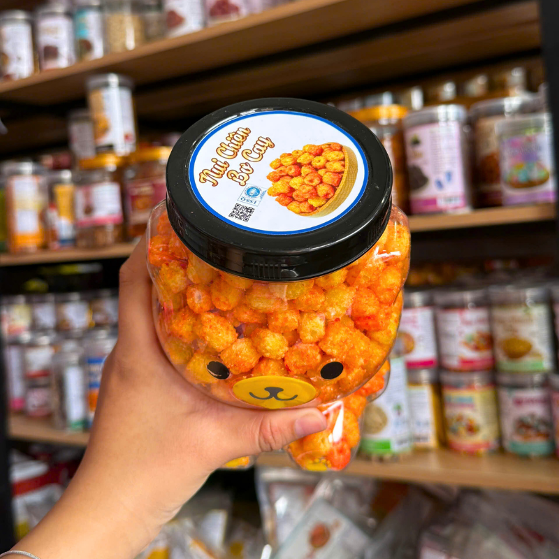 Giá sỉ nui Chiên Bơ Cay Thơm Ngon 330g - Hũ Gấu Lớn Giá sỉ nui Chiên Bơ Cay Thơm Ngon 330g - Hũ Gấu Lớn