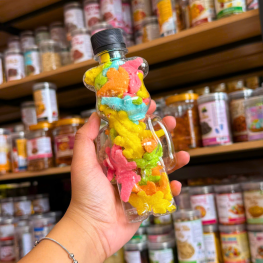 Kẹo Dẻo Cá Sấu Thơm Ngon 130g Chai Gấu Nhỏ - KDCSCGN130G