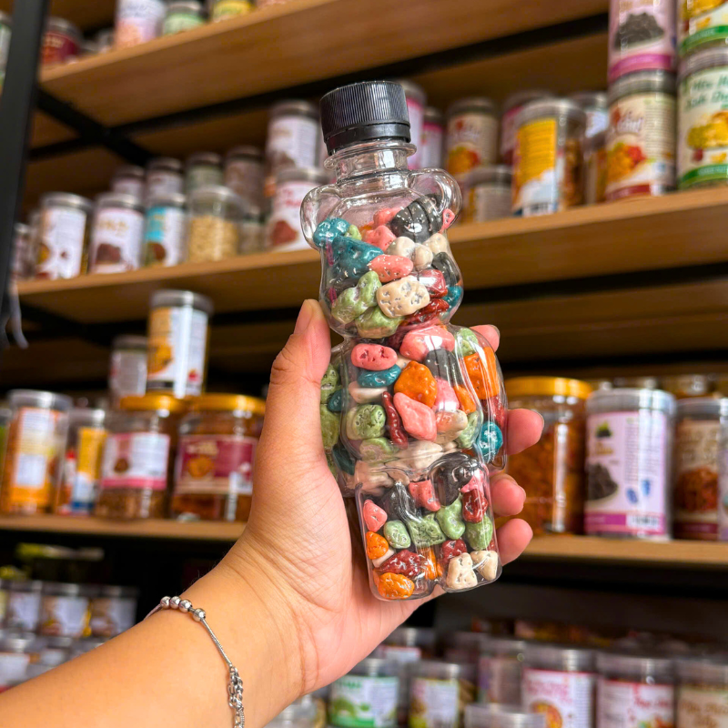 Kẹo Socola Sỏi Đá 200g - Chai Gấu Nhỏ Kẹo Socola Sỏi Đá 200g - Chai Gấu Nhỏ