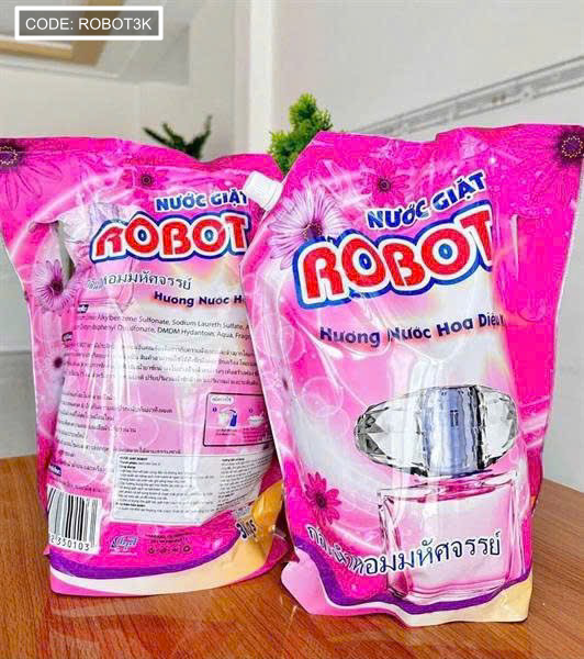 Giá sỉ sET 2 túi nước giặt robot Giá sỉ sET 2 túi nước giặt robot