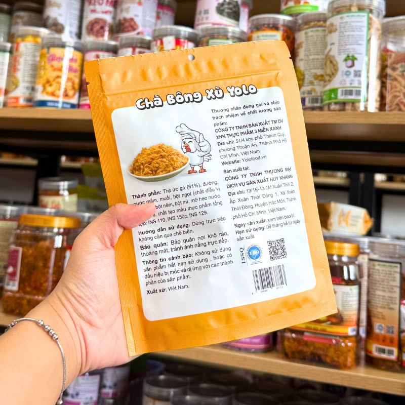 Chà Bông Xù YOLO Thơm Ngon - Gói 100g Chà Bông Xù YOLO Thơm Ngon - Gói 100g