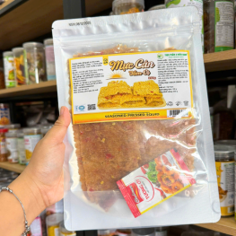 Mực Cán Tẩm Vị 250g - Túi Zip Bạc - MCTVTZB250G