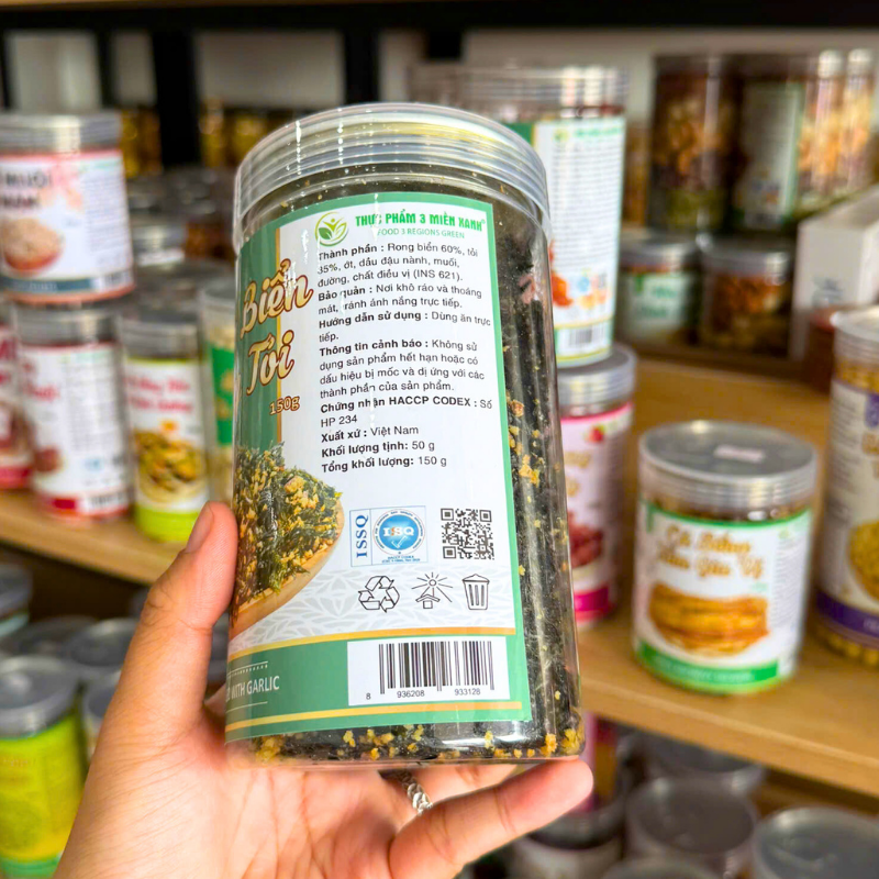 Nguồn sỉ rong Biển Cháy Tỏi 150g - Hộp Pet Nguồn sỉ rong Biển Cháy Tỏi 150g - Hộp Pet