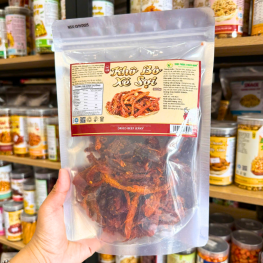 Khô Bò Xé Sợi Thượng Hạng 300g - Túi Zip Bạc - KBXSTZB300G