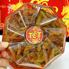 Nho Khô Nho Vàng Hộp Bát Giác 250g - NHOKHNHO